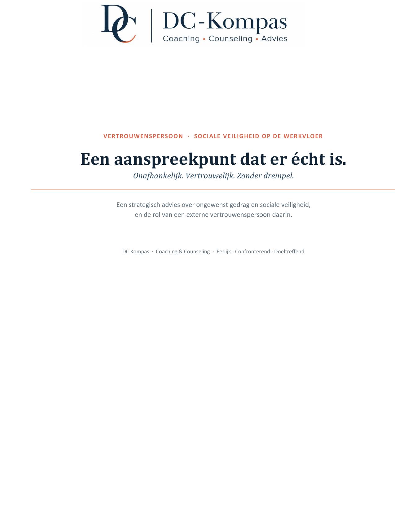 Cover van Vertrouwenspersoon Strategie PDF